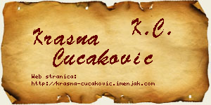 Krasna Čučaković vizit kartica